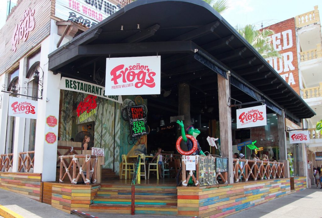 Senior Frogs restaurant has great mexican food