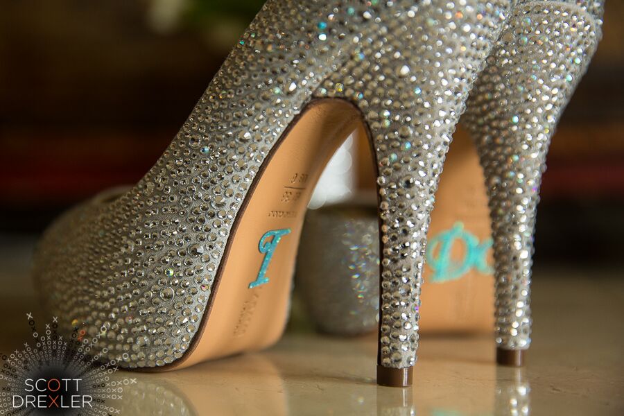 Wedding shoes in a beautiful sequence Mexico