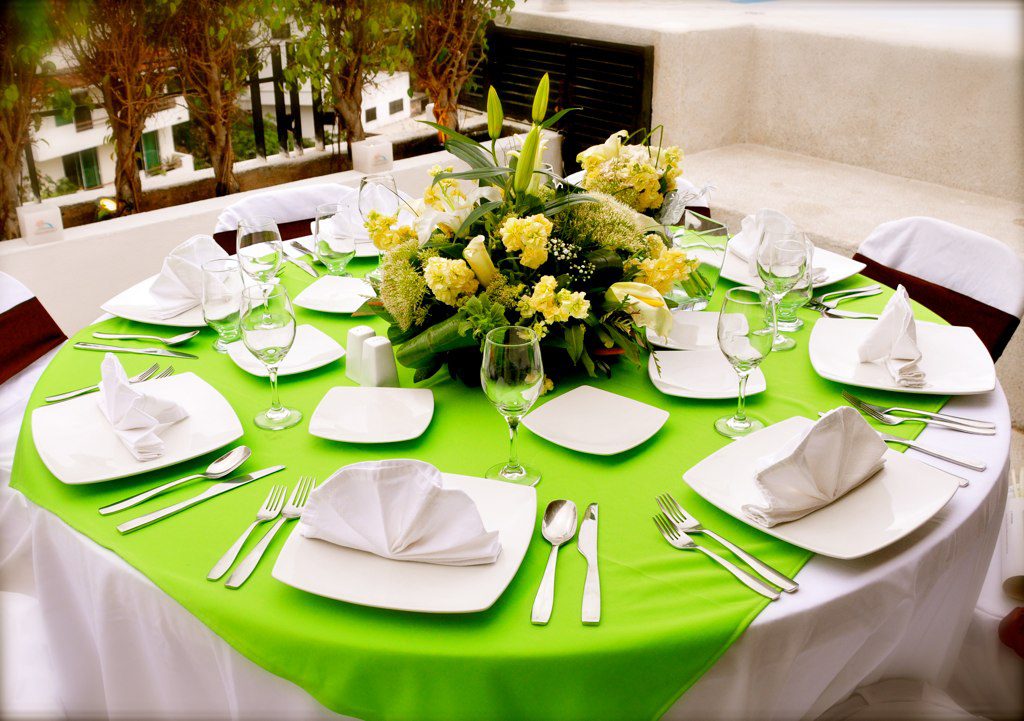 Reception table at Casa Cupula