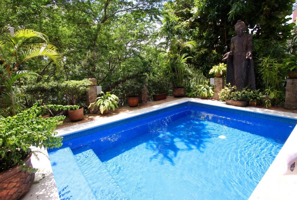 Beautiful pools are located throughout the property