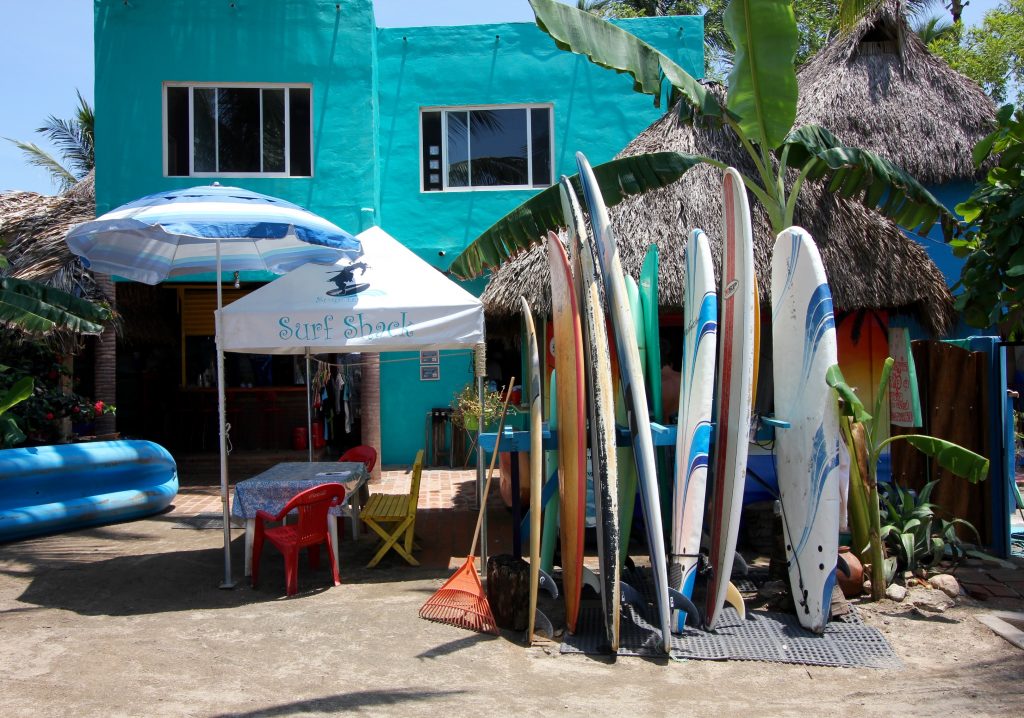  Surfing boards can be rented at Surf Shack 