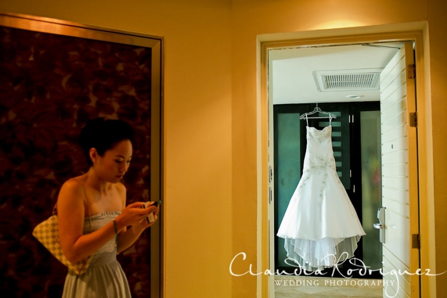 picture of a bride getting ready for her wedding 