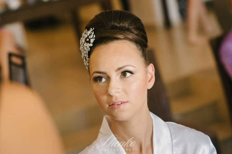 Glamour look for bride 