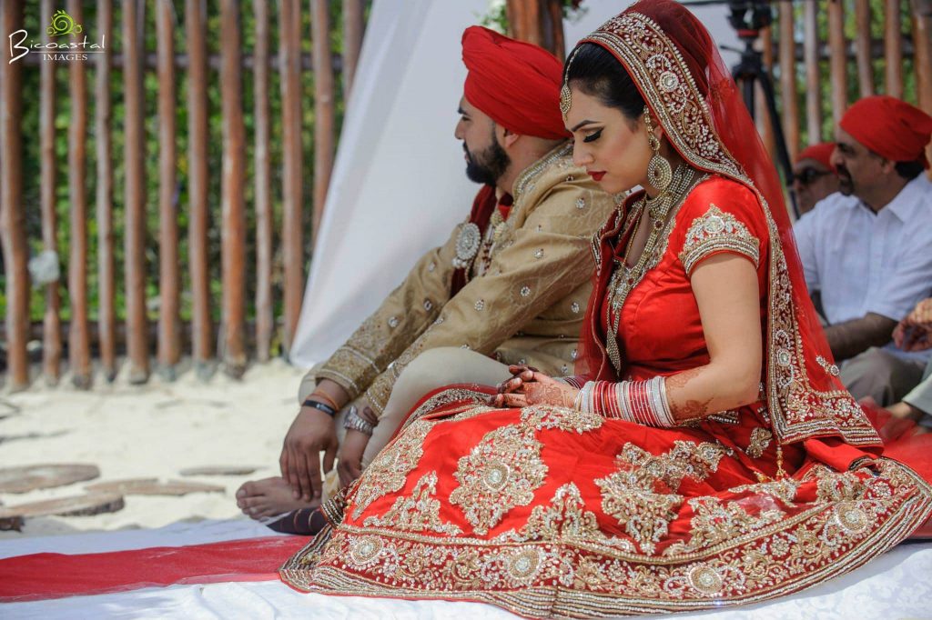  Indian couple before their ceremony 