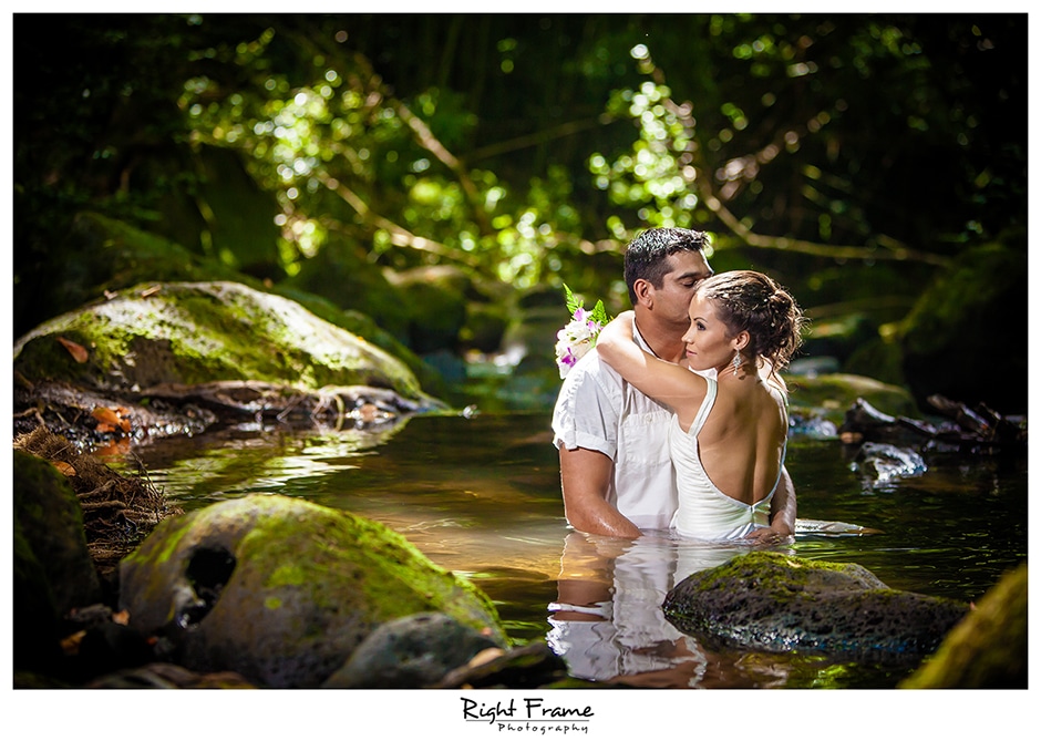  couple in a trash the dress shoot 