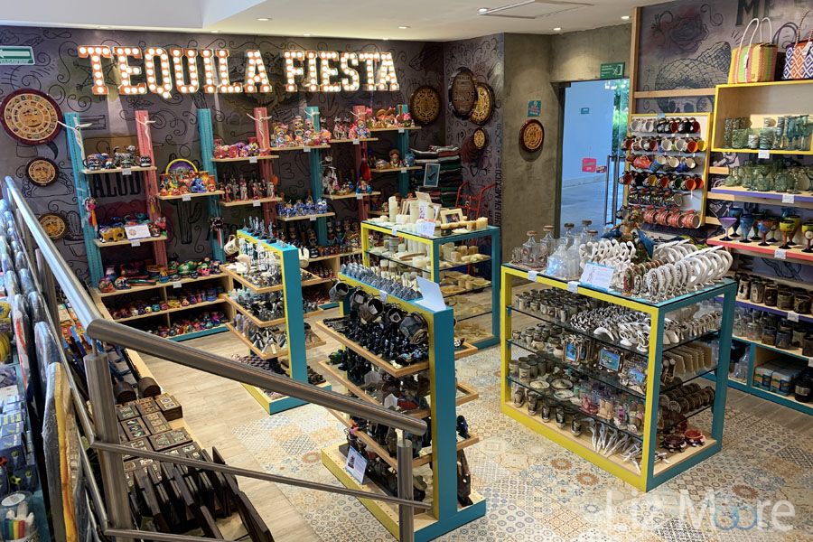 Resort lobby gift store With tequila fiesta Arts and crafts for sale