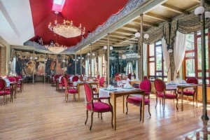 beautiful french restaurant at the Maya suites