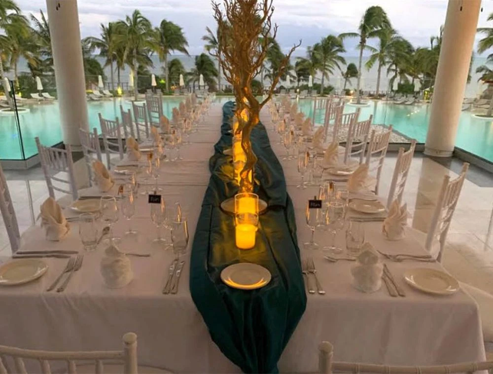 Vistas Rooftop-Ceremony 30 • Cocktail hour 50 • Reception 30