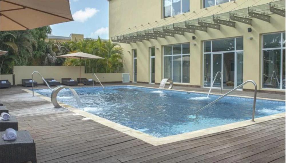 Deck area at the Spa